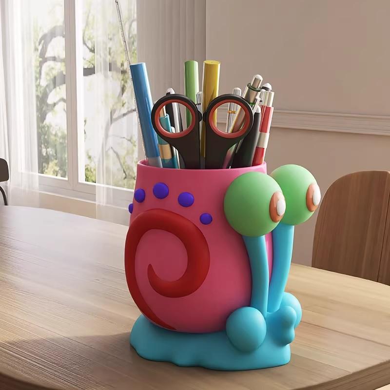Creative Cute Pencil Holder Desk - Large Capacity Pen Storage Box for Students, Kids, Girls, Home School Supplies, Decorative