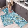 1Pcs Anti Fatigue Kitchen Rugs, OneHouse Marble Print Waterproof Non-Slip Thick Cushioned Kitchen Mat Heavy Duty Comfort Standing Mat for Kitchen