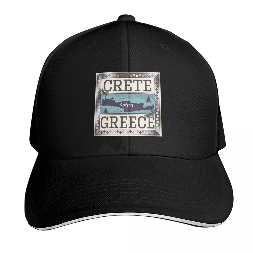 Crete Greece Baseball Cap Breathable Mesh Back Adjustable Buckle Closure Moisture Wicking Quick Dry