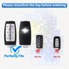 For Genesis Key Fob Cover Keychain Soft Tpu Car Key Case For Hyundai Gv80 Gv90 G70 G80 G90 Gv70 6 Buttons Accessories