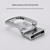 Men's Casual Leather Belt with Smooth Alloy G Buckle & Hole Punch Design