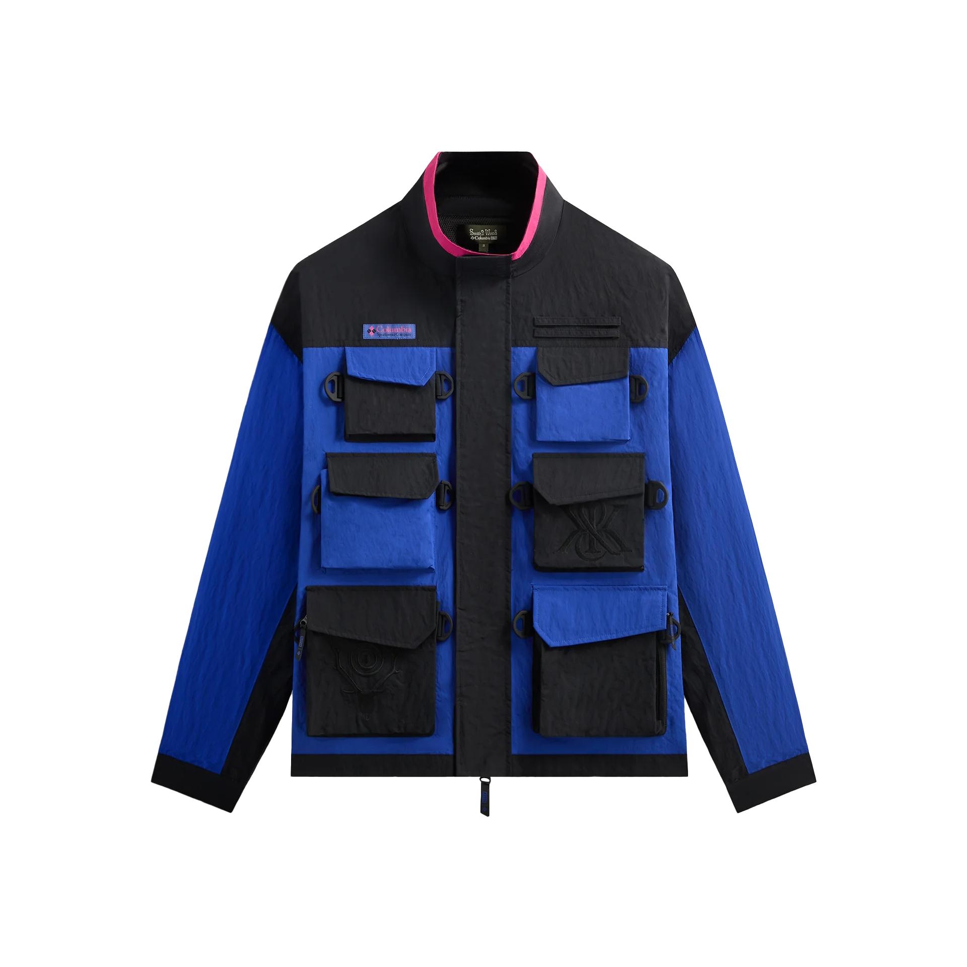 

Kith X Коллаборация Columbia South2 West8 Мода Универсальная куртка с воротником-стойкой и множеством карманов Мужская куртка Whirlwind KHM010785-423 L