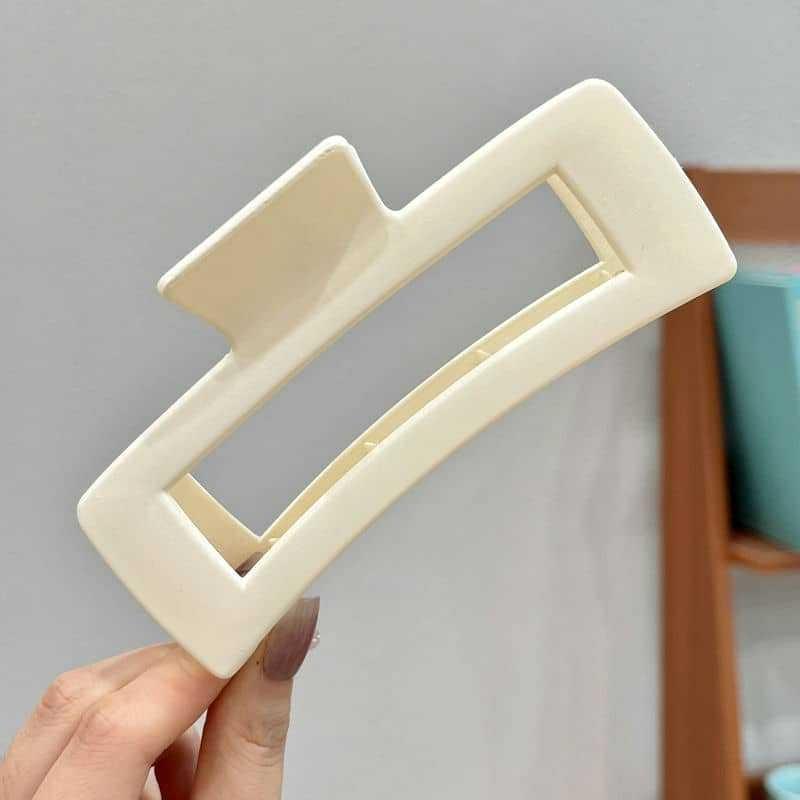 Hochwertige Brief-Matt-Haarspange für Frauen mit dickem Haar, Große Haiklammer-Haarspange für Hinterkopf-Dutt, Stirnband