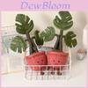 Peluche Monstera Pianta Imbottita con Imbottitura in Cotone PP Realistica Decorazione da Scrivania per Ufficio per Casa Vivaio