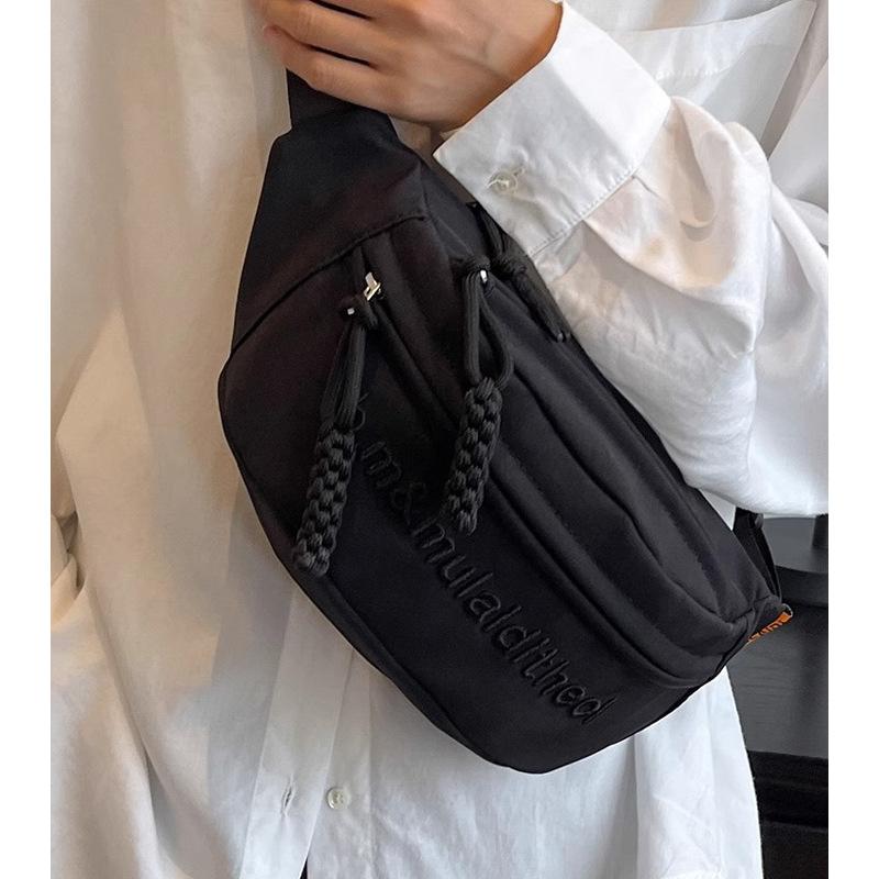 Crossbody Breast Bag Women's New Leisure Sports Style Shoulder Backpack Niche Waist Bag Dumpling Bag Spring and Summer