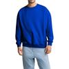 Unisex Solid Color Round Neck Pullover Ribbed Long-sleeved Sweatshirt