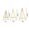 10Pcs Wood Mini Easel Frame Triangle Wedding Table Card Stand Display Holder Children Painting Craft Artist Supplies