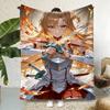 Anime S-SwordArtOnline Throw  Flannel Throw Blanket,Bed Home Office Nap Blanket Travel,Camping,Picnic Blanket Soft Decor