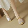 Xiaoxiangfeng Baotou cool slippers women's summer wear exquisite 2024 summer new half-drag skirt