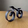 1PC Black Abstract Metal Bicycle Craft Decoration, Metal Bicycle Decoration, Metal Bicycle Handicraft Ornament, Tabletop Ornament