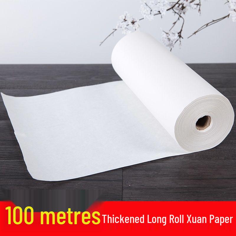 Verdickte halbgekochte Xuan-Papierrolle - 100 m für Kalligraphie & Chinesische Malerei