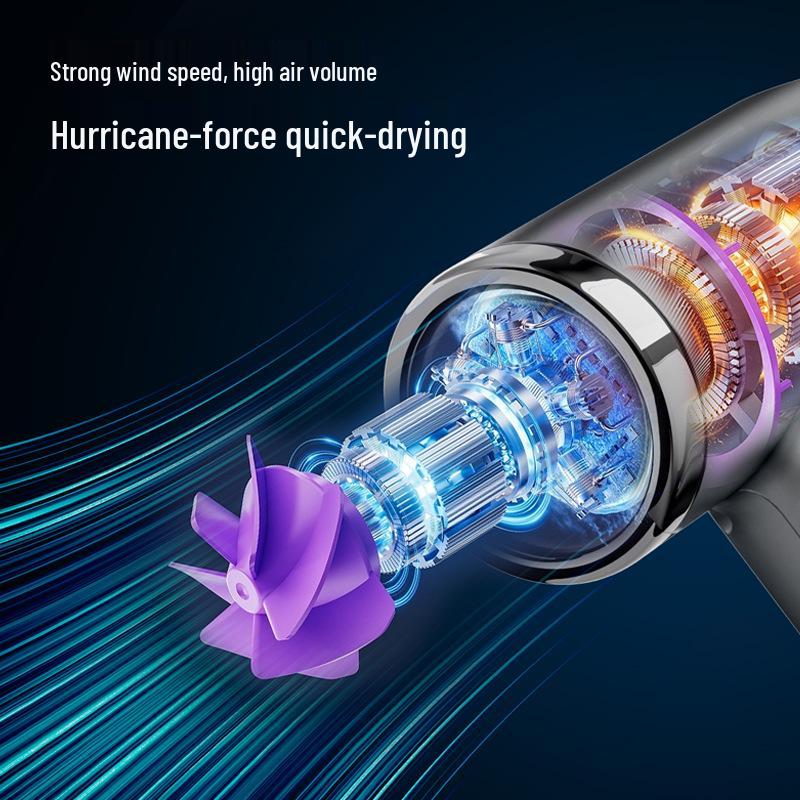 Student Dormitory Quiet High-Speed Quick-Dry Wireless USB Hair Dryer