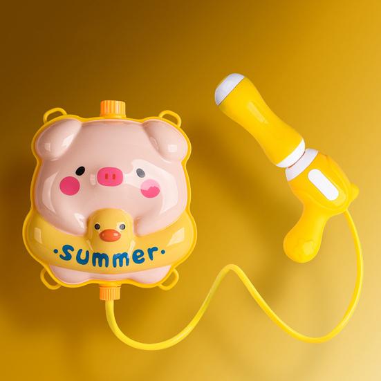Cartoon Pull-Out Backpack Water Squirter for Kids Large Capacity Spray Toy for Summer Beach Pool Play Fun Outdoor Splash Game for Boy Girls