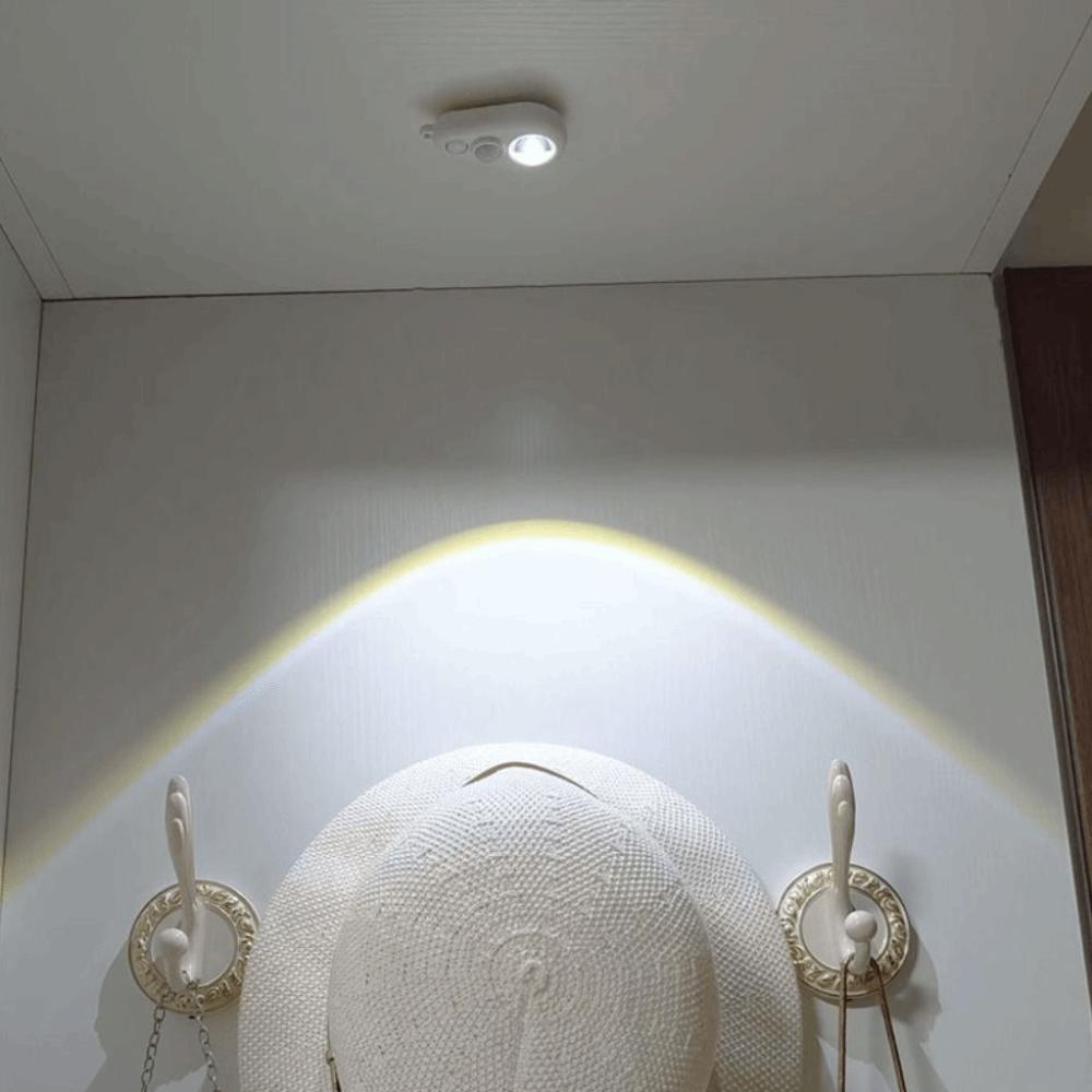 Auto On/Off Motion Sensor Night Light Mini Size Motion-Activated Light  Figure Cabinet