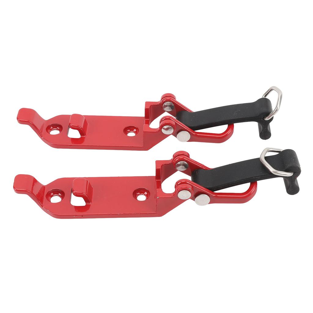 2 Pcs Roof Rack Shovel Holder Heavy Duty Metal Rubber Clamp Mounting Kit for Car Truck Garage Red
