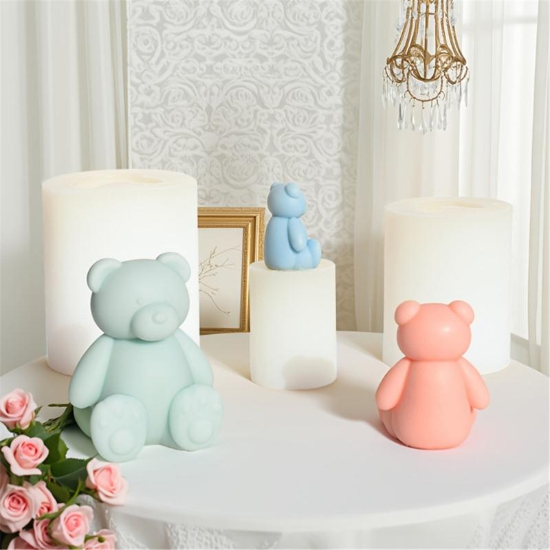 Silikon Bärenform Duftkerzenform Für Heimdekorationen Bastelprojekte Und Künstlerische Kreation Mit Feinem Detail