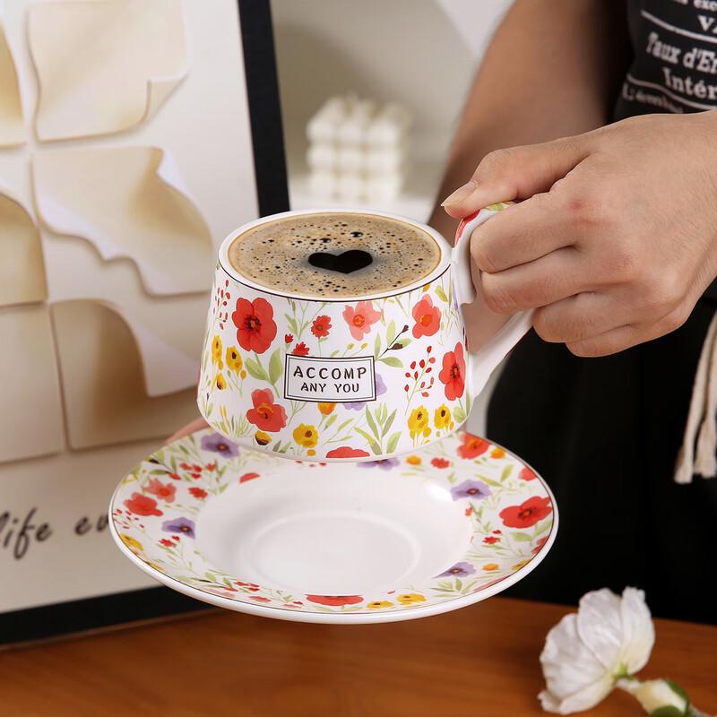 Retro Bird Ceramic Cup and Saucer Set