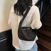 Women's Large Capacity Shoulder Crossbody Bag Solid Color Hobo Bag