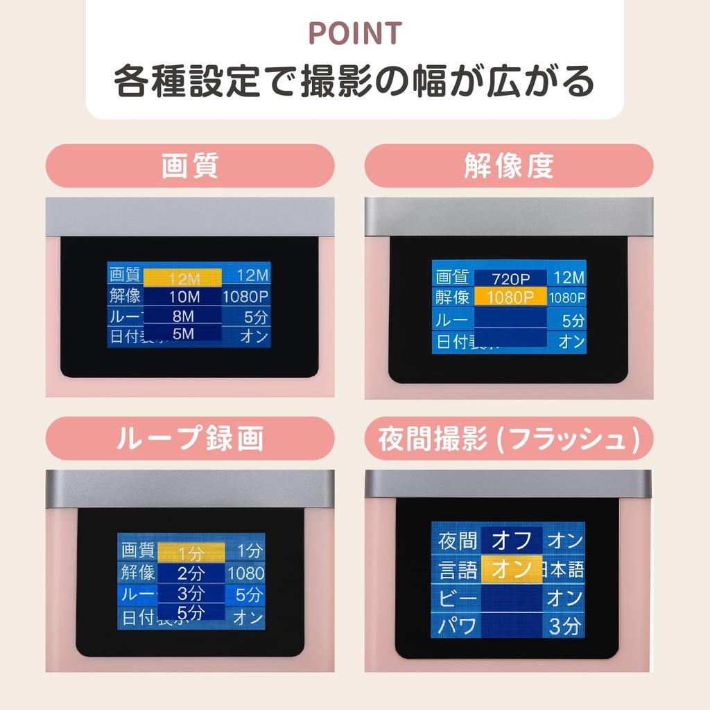 Mini Toy Camera, Mini Digital Camera, Type-C Compatible, 1080P, 12MP, 64GB Card Included, Video Recording, 0.96-inch Screen, Kids Camera, Retro Design