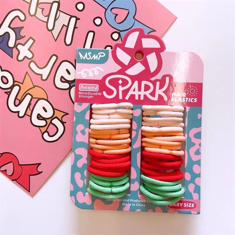 

1Set Colorful Elastic Hair Ties For Women Ponytail Hold Scrunchie Rubber Band Basic 2CM Solid Hair Bands Girls Hair Accessories різнокольоровий