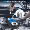 High-end Spark Plug Tester Double Hole Diagnostic Tool Spark Ignition Auto 0-6000rpm 12V Tools Tester Engine Car U8H0