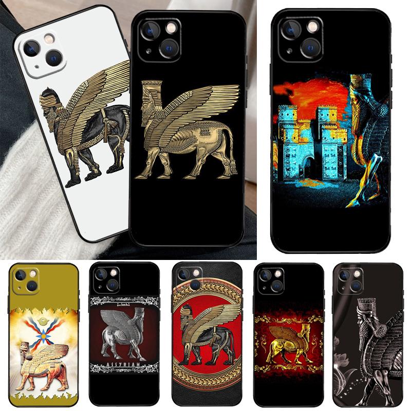 Lamassu Assyrian Winged Lion Phone Case For Samsung Galaxy S20 FE S21 S22 S23 S24 S25 Ultra S9 S10 S25 Plus S25 FE Cover