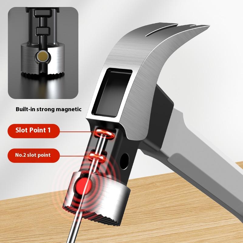 أدوات مطرقة مخلبية بمقبض من الألياف RAYENR رأس مطرقة فولاذي عالي الجودة أدوات يدوية متعددة الوظائف للاستخدام الصناعي والمنزلي للإصلاح