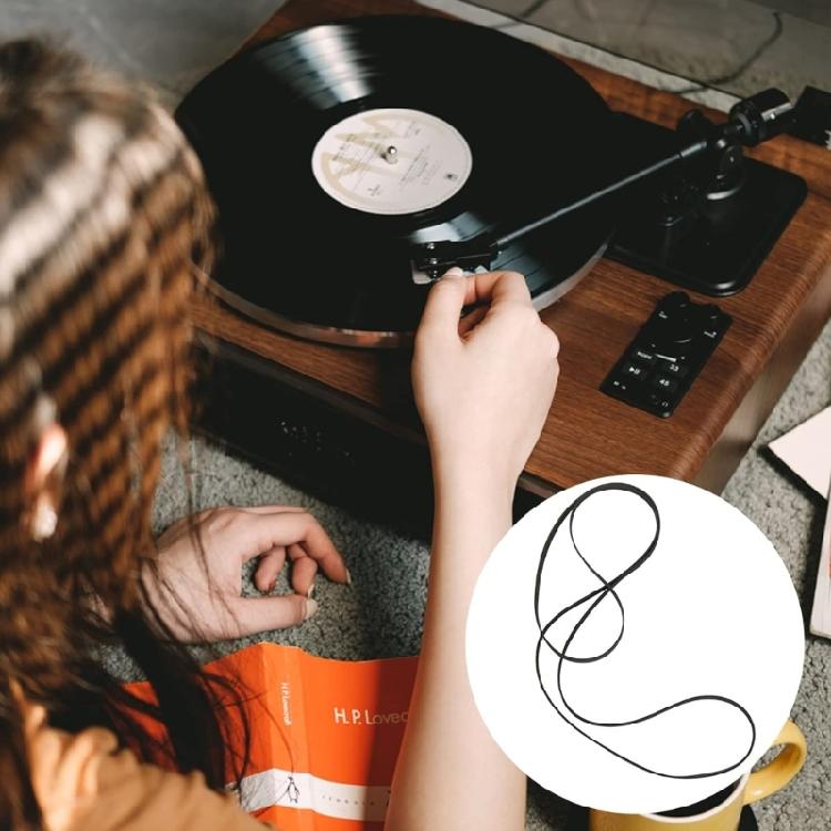 5 Pack Record Player Belt Rubber Drive Bands Record Player Drive Belts Turntable Repair Part Rubber Texture for Player