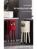 Premium Large-Capacity Trash Can with Lid – Ideal for Living Room, Bedroom, and Kitchen; Elevated Design for Easy Use.