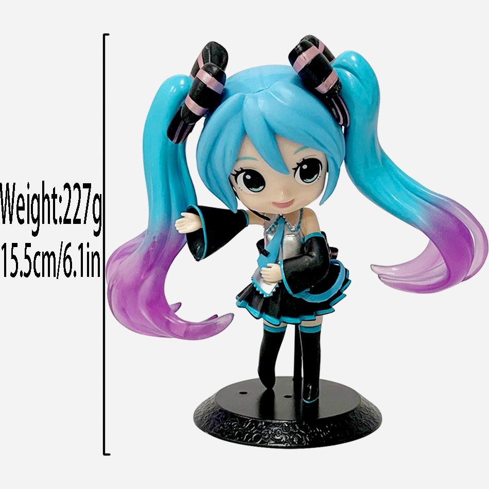 New Hatsune Miku Anime Figure Wonderland Pvc Model Action Toy Thumbelina Ver. Desktop Decoration Dolls Ornaments Collection Gif