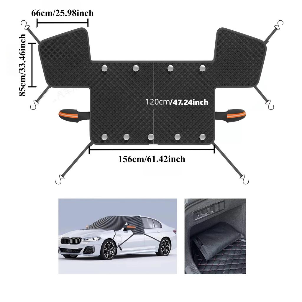Car Windshield Snow Sun Shade Waterproof Protector Front Windscreen Cover Summer and Winter Dual-purpose Sunshade Snow Shiled