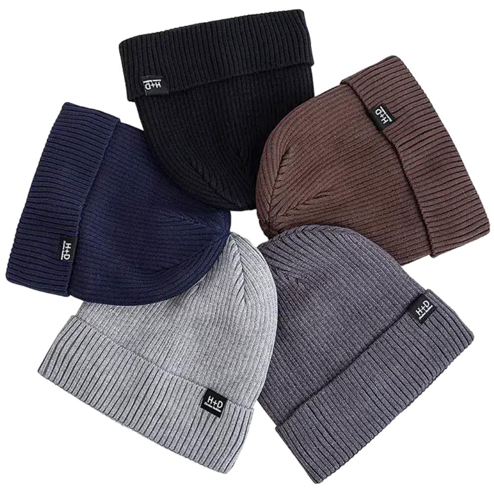 New Style Unisex Letter Warm Winter Hats Stylish Plush Fur Lined Soft Beanie Cap Thick Winter Knitted For Men Women Outdoor Hats