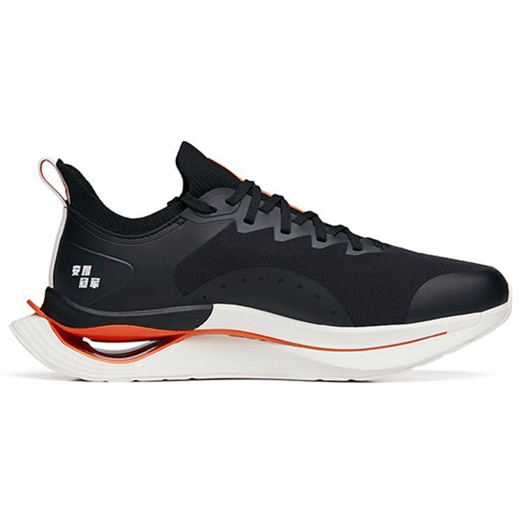 Anta Nitrogen Technology Comfortable Sports Running Shoes Men Sneakers Black Orange 112235680A-1