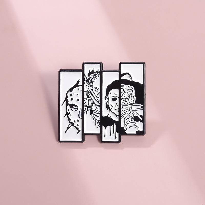 Edition Limited Alloy Pin With Iconic Characters From Horror Cinema Musthave Accessory Collectors For