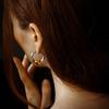 Minimalist Gold Plated Heart Huggie Hoop Earrings for Women CZ Zircon Copper Color Ear Buckle Hoops Vintage Zircon Gifts