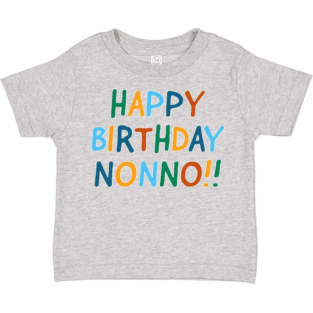 Inktastic Happy Birthday Nonno!! Toddler T-Shirt Nonnos New From Grandma For Day 150
