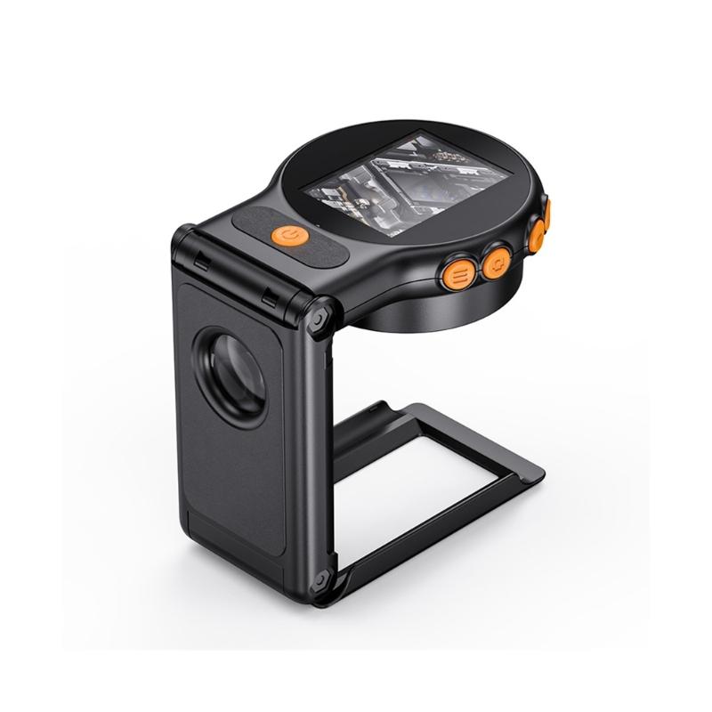 Kids Travel Microscope Compactly Opticals Lens 500X Zooming Magnification Builts In Video Recording For Science Learning