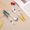 Portable 316 Stainless Steel Cutlery Set with Bamboo Handle