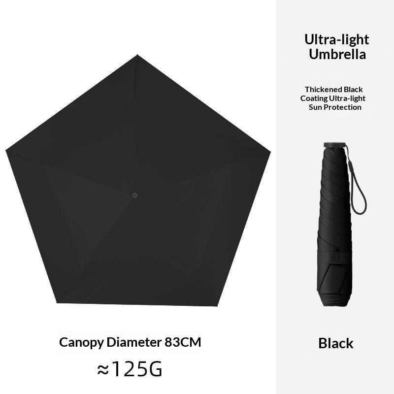 2 In 1 UV Block Pencil Umbrella Ultra Light Sun Protection Compact Folding for Summer Outdoor Activities