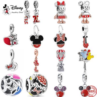 Minnie Balloon Charms Beads Fit Original 925 Silver Bracelet Necklace DIY Jewelry