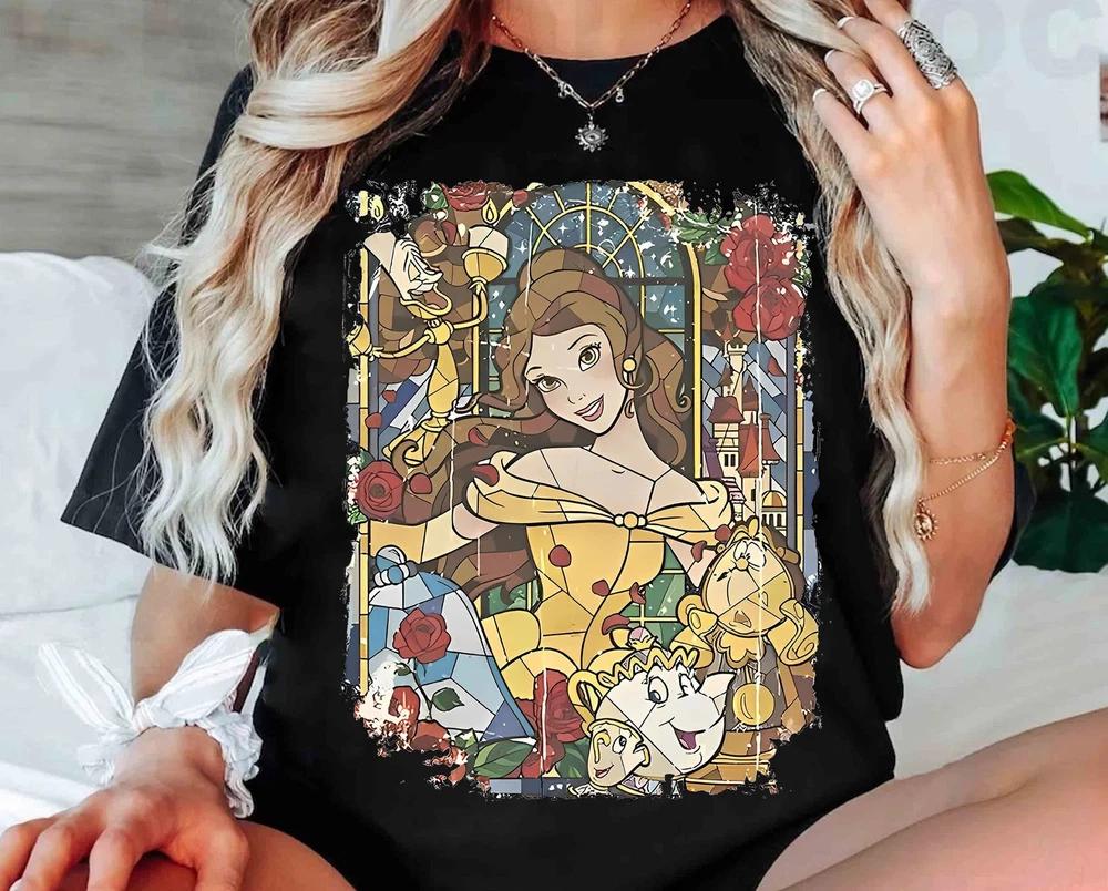 Beauty And The Beast Shirt Cute Belle Princess TShirt S