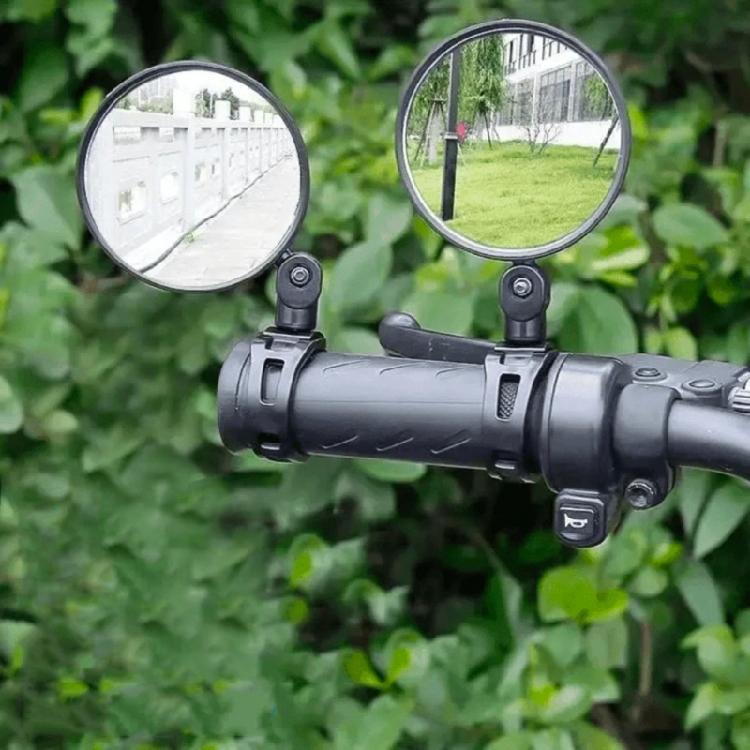 Universal Cycling Mirror Positioning System Wide Angle View ABS Housing For Road Visibility Protection