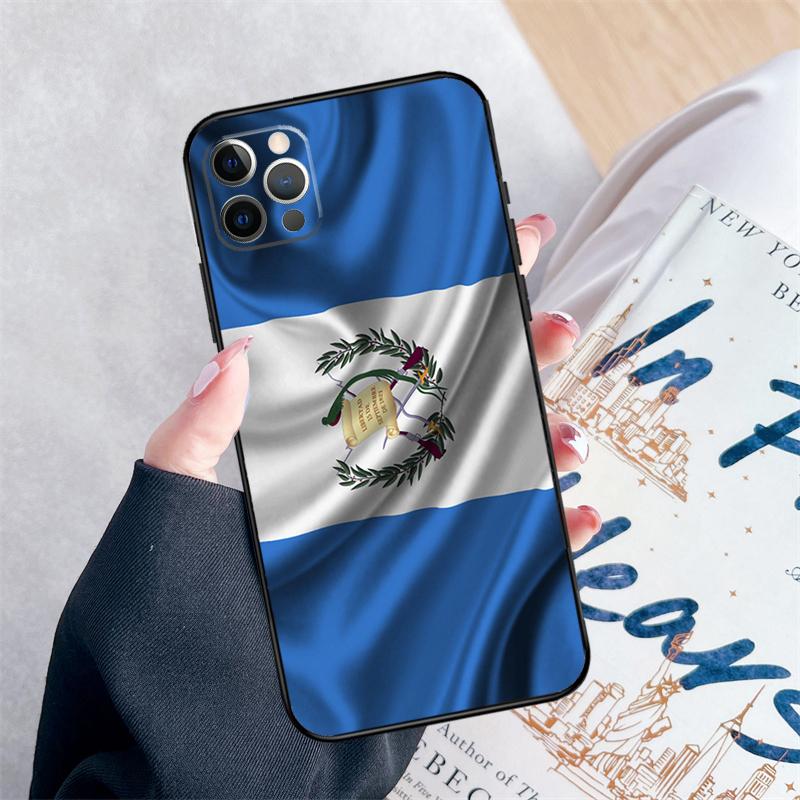 Guatemala Flag Phone Case For iPhone 14 15 16 Pro Max 12 13 Mini 11 Pro Max XR 15 16 Plus 16e Cover Coque