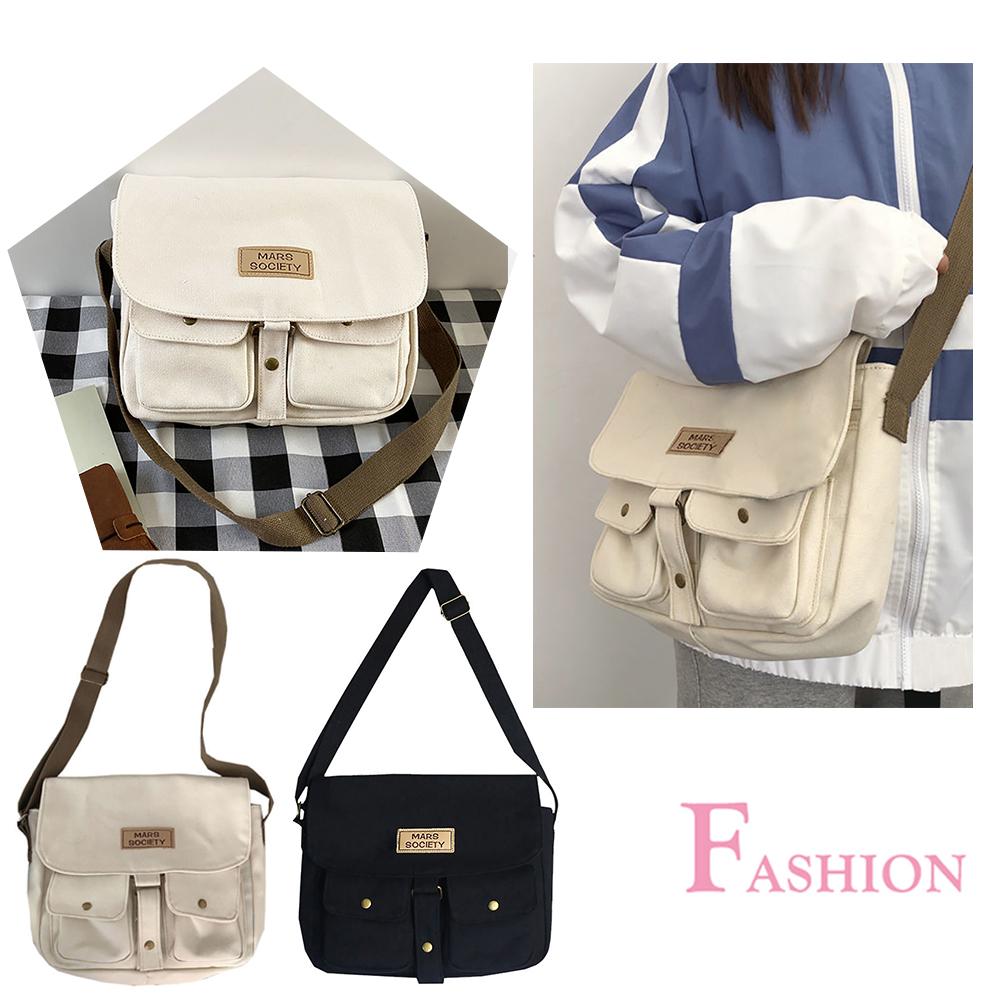 Japanese Harajuku Messenger Bag Canvas Students Shoulder Handbag Satchel