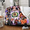 1pc Blanket Omega Psi Phi Print Design, Lightweight Blanket for Sofa, Bed- Soft &Warm, Gift for All Seasons like Christmas, Halloween