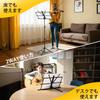 CAHAYA Foldable 2-Way Music Stand, TabletopDesktop Use, Height 70-120cm, Angle Adjustable, Lightweight, with Soft Case