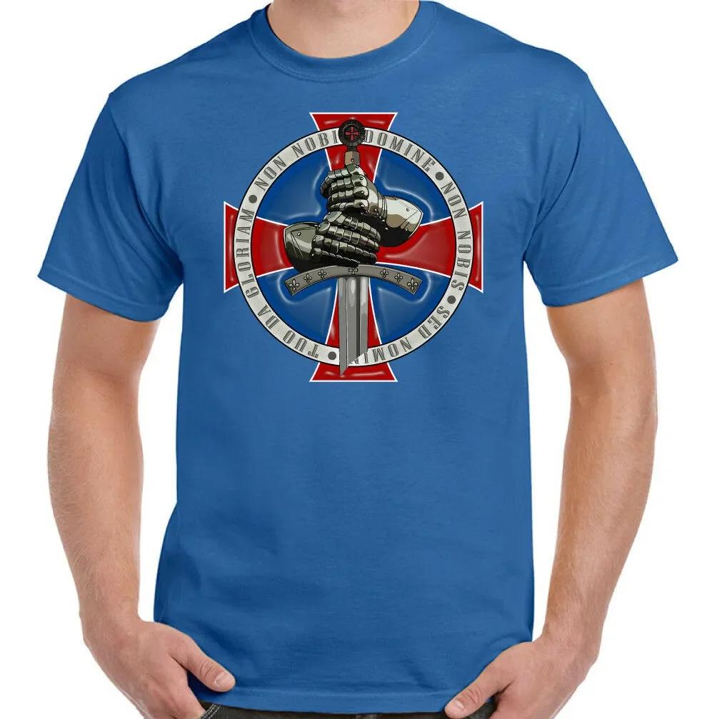 Knights Templar The Crusader Cross Badge TShirt 100 Cotton ONeck Summer Short Sleeve Casual Unisexs Tshirt Size S3XL