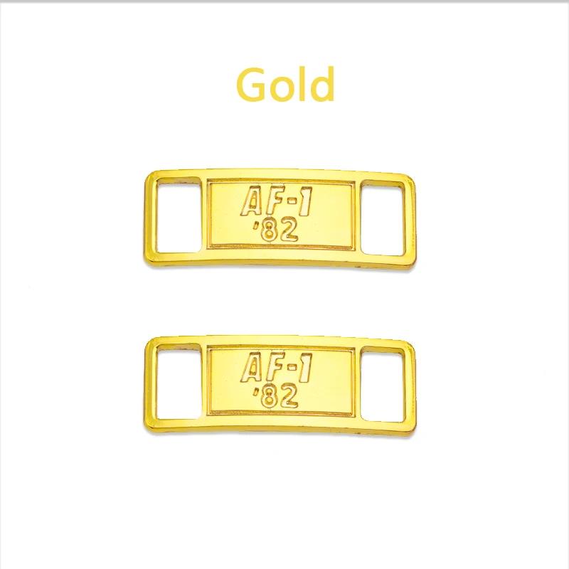 NEW AF1 Diamond Shoe Charms Fashion Laces Buckle Quality Metal Shoelaces Decoration Chapa Air Force Shoes One  Accessories 1Pair
