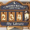 Universal Wooden Material Books Counter Sign Hanging Decor Table Decor Reading Tracker Sign Book Tracker Sign For Book Lovers