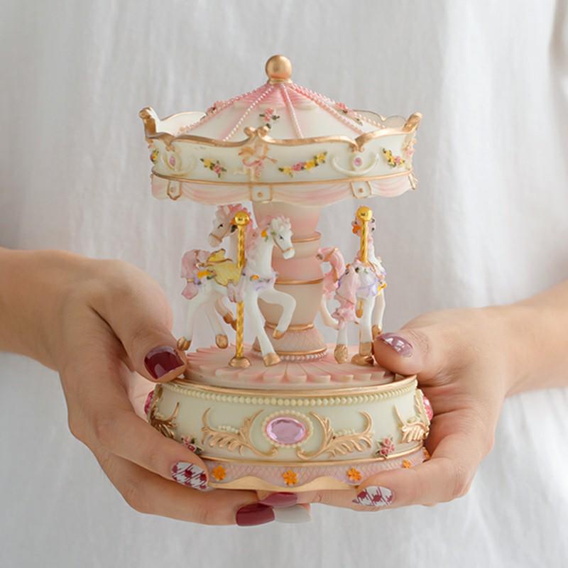 

Colorful Carousel Music Box - Birthday Gift & Home Decoration 15*10cm